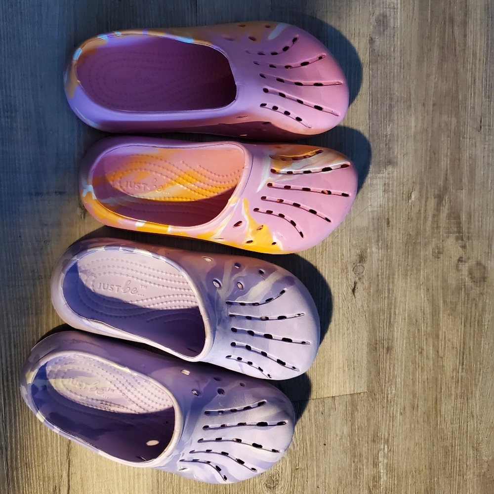 Just Be Kids Water Shoes in Pink and Lavender
